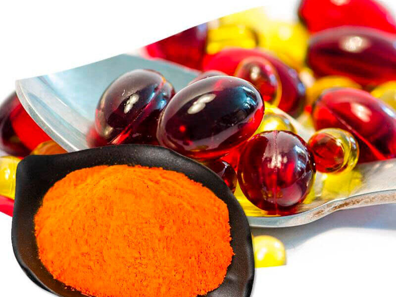 Бета Каротин 1% пищевой (порошок сырье) Beta-carotene CAS 7235-40-7 HimEra